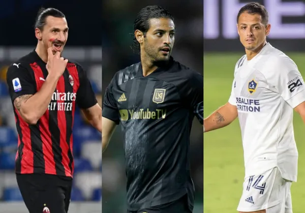 The Mexican attacker was compared with the Swedish legend, but end the season at the MLS in a level similar to the one of his compatriot.