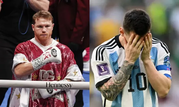The Mexican boxer did not hesitate to send a strong message to the Argentine soccer player