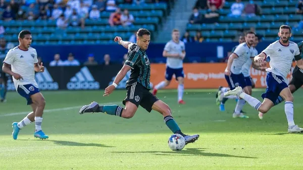 The Mexican scored both goals as the California team salvaged a draw in the friendly against DC United.