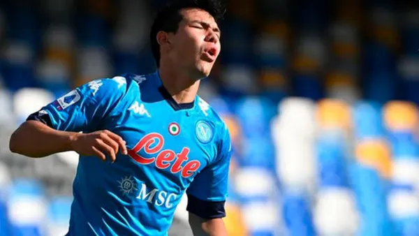 The Mexican winger came on in the second half but could do nothing for his team.