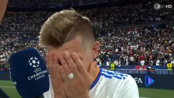 The midfielder got angry with the German reporter who asked him a question that made him angry after the UEFA Champions League final.