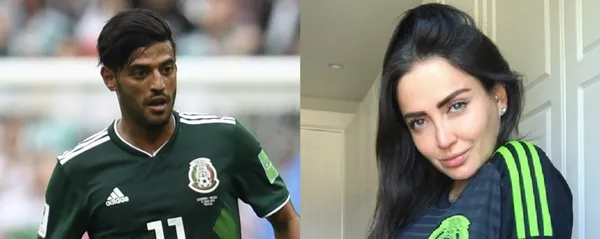 The model posed with the shirt of the striker Carlos Vela with the phrase "I need that game." Was she only talking about football?
