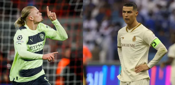 The Norwegian striker from Manchester City once again destroyed CR7.