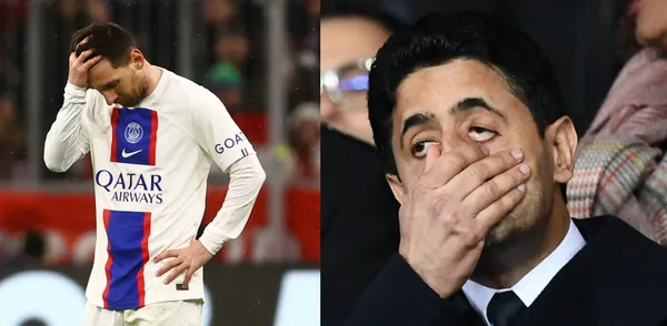 The now former Paris Saint-Germain player took a hard blow from the French.