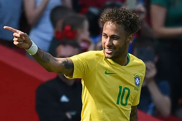 The Paris Saint-Germain star moved to within nine goals of Pele after grabbing one in Thursday's 4-0 thrashing of Peru in the Copa America.