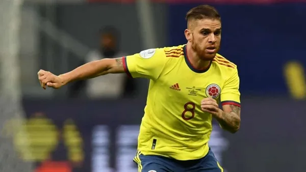 The player is a Colombian national team player.