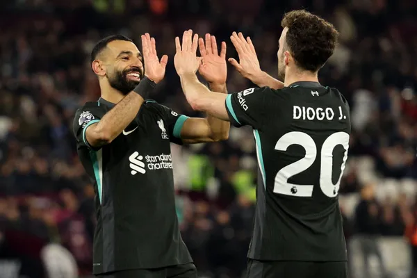 The Portuguese striker took advantage of another Salah assist to score Liverpool's fifth goal