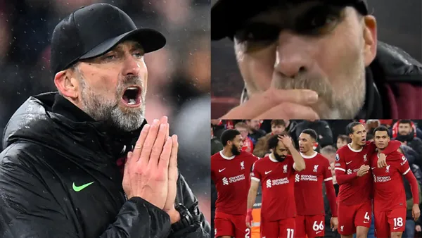 The Reds manager was rescued from a strong scolding by a cameraman.