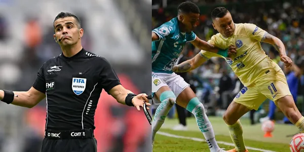 The referee Fernando Hernández has had a terrible job in the América vs León match