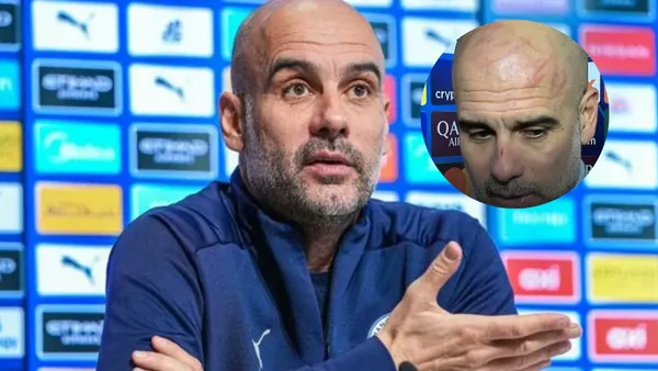 The Spanish coach appeared giving interviews with a scratched face in a clear sign of an anxiety attack after drawing in the UCL