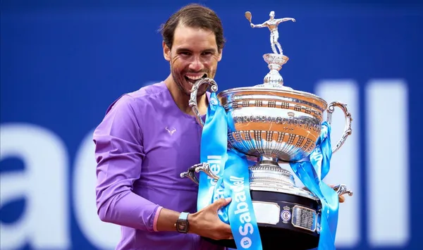 The Spanish is a fan of Merengue and left a curious image in the tennis tournament.