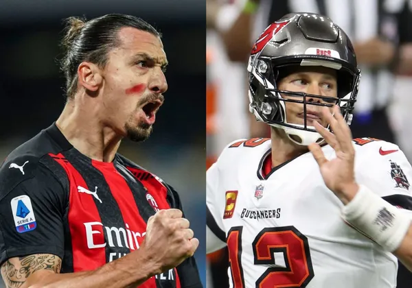 The Swedish striker and the American football quarterback were compared for this curious reason.