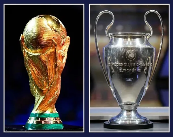 The UEFA Champions League and FIFA World Cup are the two biggest soccer tournaments in the world. See their difference in fortunes.