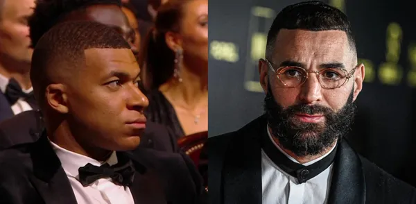 The viral reaction to Mabppe when he was Benzema receive the prize.