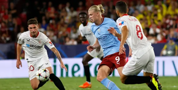 These would be the alignments of Sevilla and Manchester City