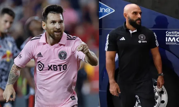 This is how Lionel Messi's bodyguard followed the Argentine in the last match against Red Bulls