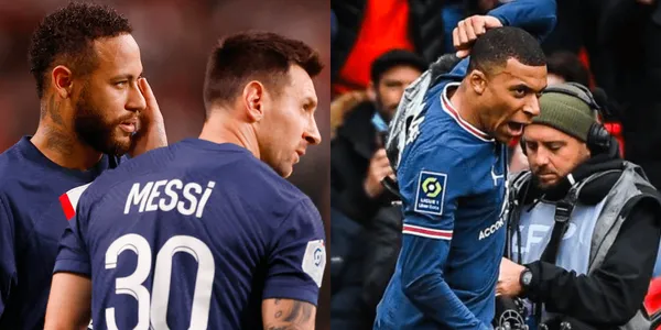 This is how Neymar reacted to Mbappe's goal in the UEFA Champions League.