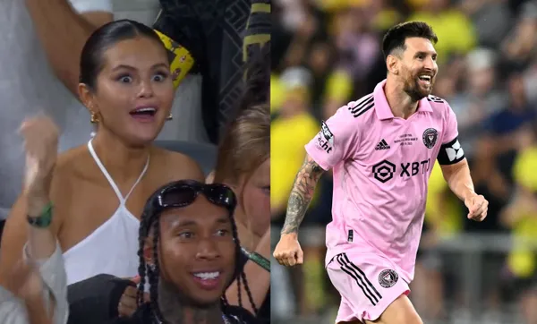 This is how the singer reacted to one of the best actions of the match between Inter Miami vs LAFC