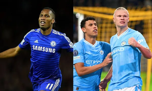 This was Haaland's celebration with Manchester City in the Champions League