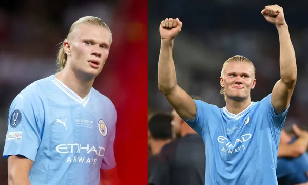 This was how Erling Haaland reacted to winning his first European Super Cup