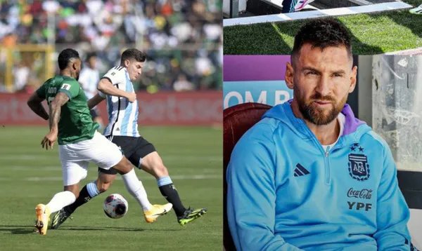 This was Lionel Messi's celebration from the bench