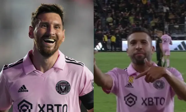 This was Lionel Messi's pass for the goal of Jordi Alba