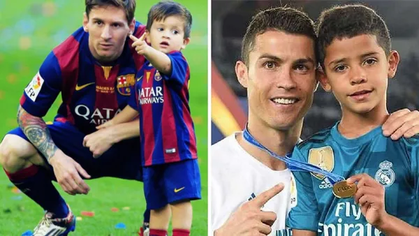 Tiago Messi has been enrolled in PSG academy after Messi´s arrival to PSG and Cristiano Jr now is in Manchester United academy because his father arrived at Man U in the summer.