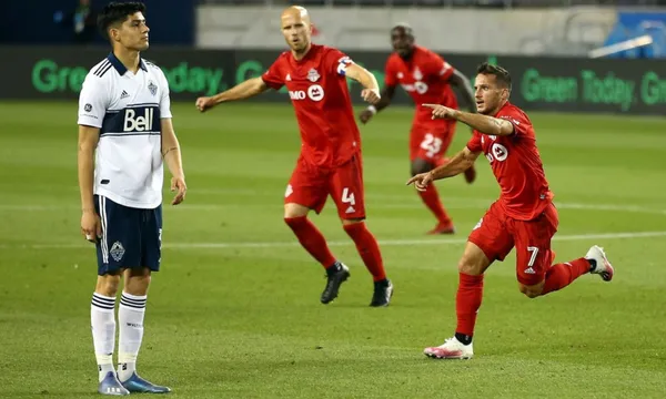 Toronto FC and Vancouver Whitecaps met in the third game since MLS's return.