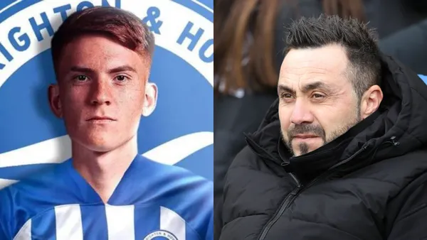 Valentin Barco won't play for Roberto de Zerbi's Brighton yet.