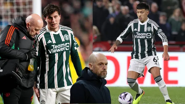 Victor Lindelof and Lisandro Martinez were are injured and Ten Hag will miss them for a month.