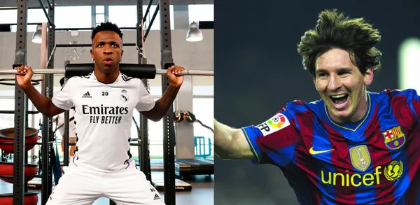 Vinicius does not fare well in this comparison with Messi.