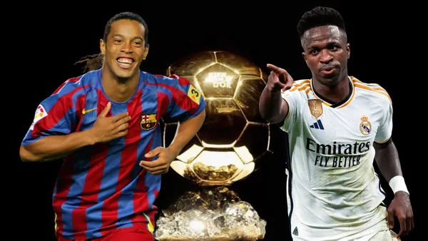 Vinicius JR and Ronaldinho. PHOTO: Footriders