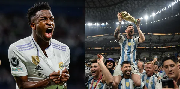 Vinicius Jr surprised Argentina with this gift.