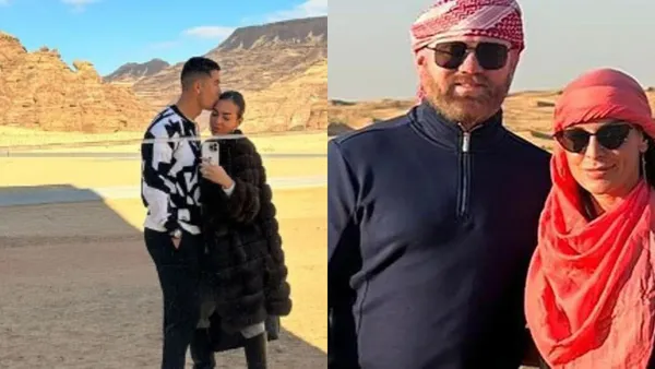 Wayne Rooney copied Cristiano Ronaldo and had a luxury desert trip with his wife Coleen.