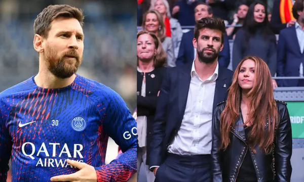 What another famous singer did with Lionel Messi that shocked everyone at the Parc of Princes