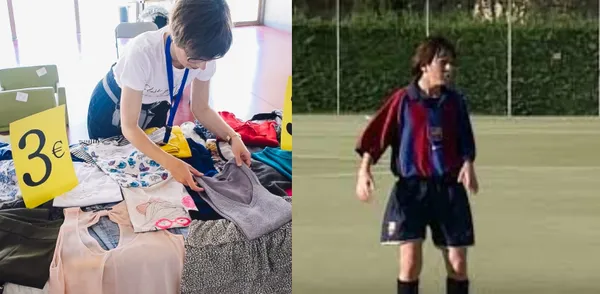 What does the player currently do compared to Lionel Messi?