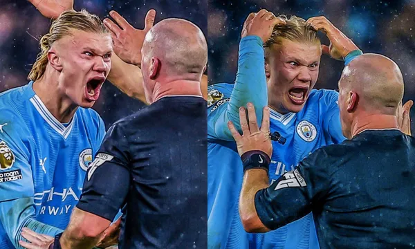 What Haaland did after the referee's mistakes in Manchester City vs Tottenham