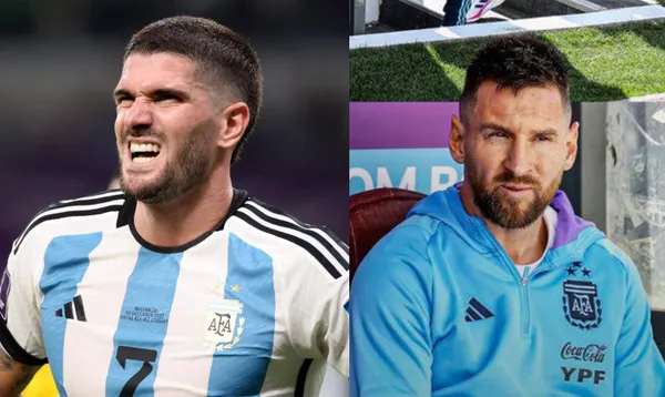 What Rodrigo De Paul says about the presence of Lionel Messi on the bench despite not being called-up