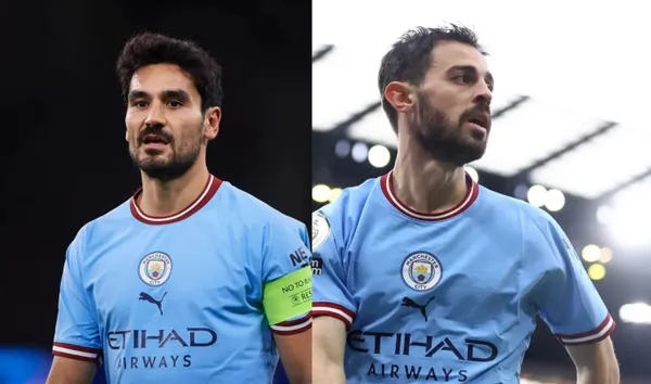 What the Portuguese footballer does when he sees his good friend leaving Manchester City