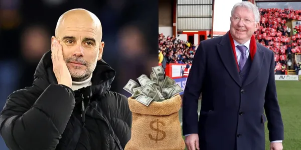 While Guardiola has earned more than 200 million at City, what Ferguson earned at Manchester United. The two winningest managers the two Man