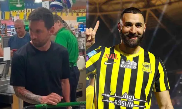 While Messi goes to the supermarket with his family, Benzema's great luxury on his arrival in Arabia