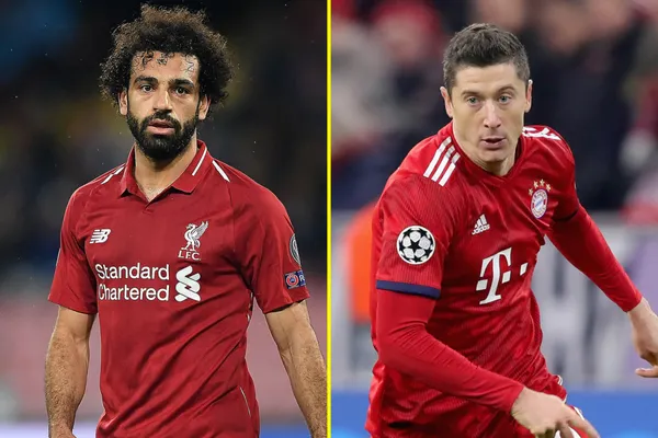 Who has the better number and is best in Europe this season between Robert Lewandoski and Mohamed Salah? Let's see their numbers.