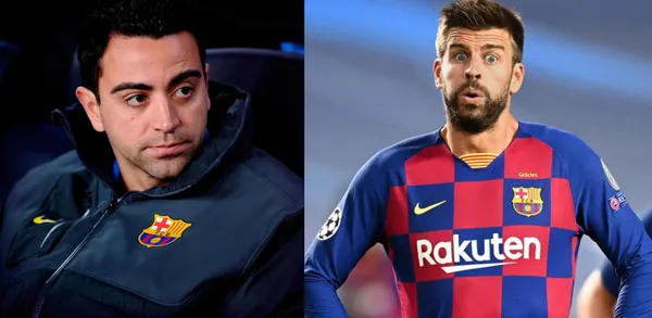 Xavi Hernandez had a talk with his team after losing to Bayern Munich.