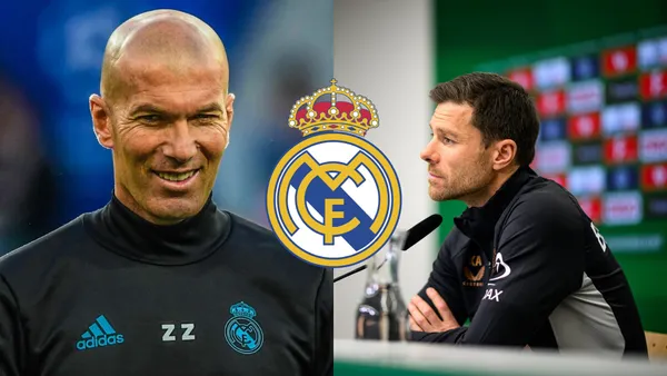 Zinedine Zidane and Xabi Alonso