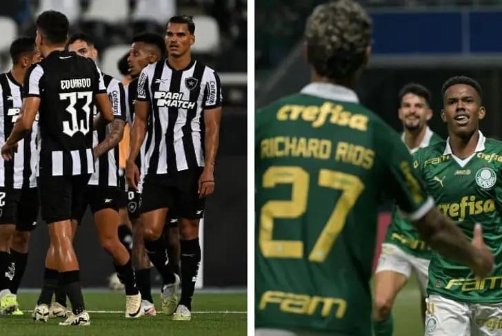 Botafogo and Palmeiras. Photo. 365 Scores