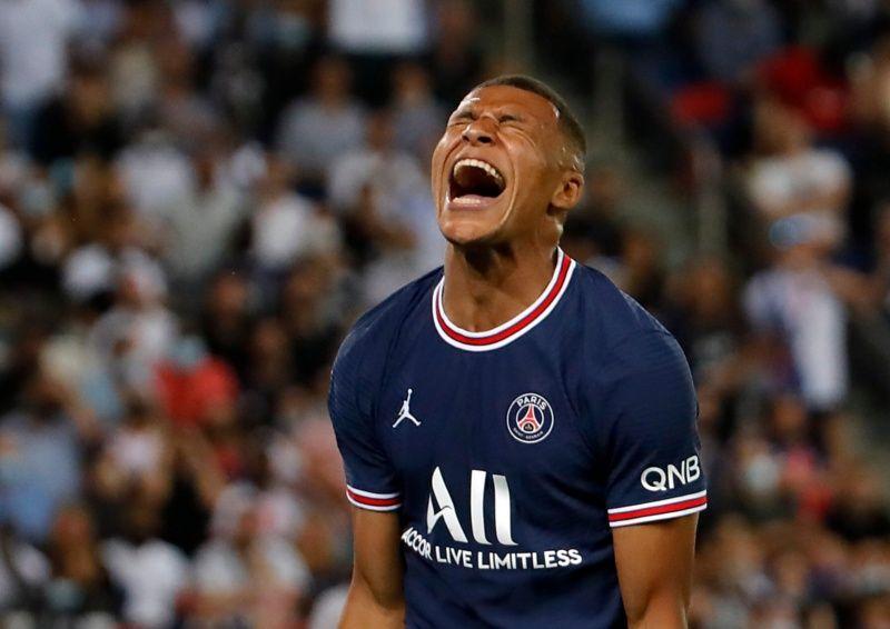 
   Mbappe scored 91 Ligue 1 goals in 4 seasons at Paris Saint-Germain 
 