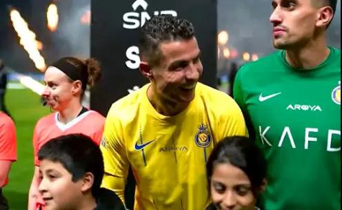 Ronaldo's reaction
