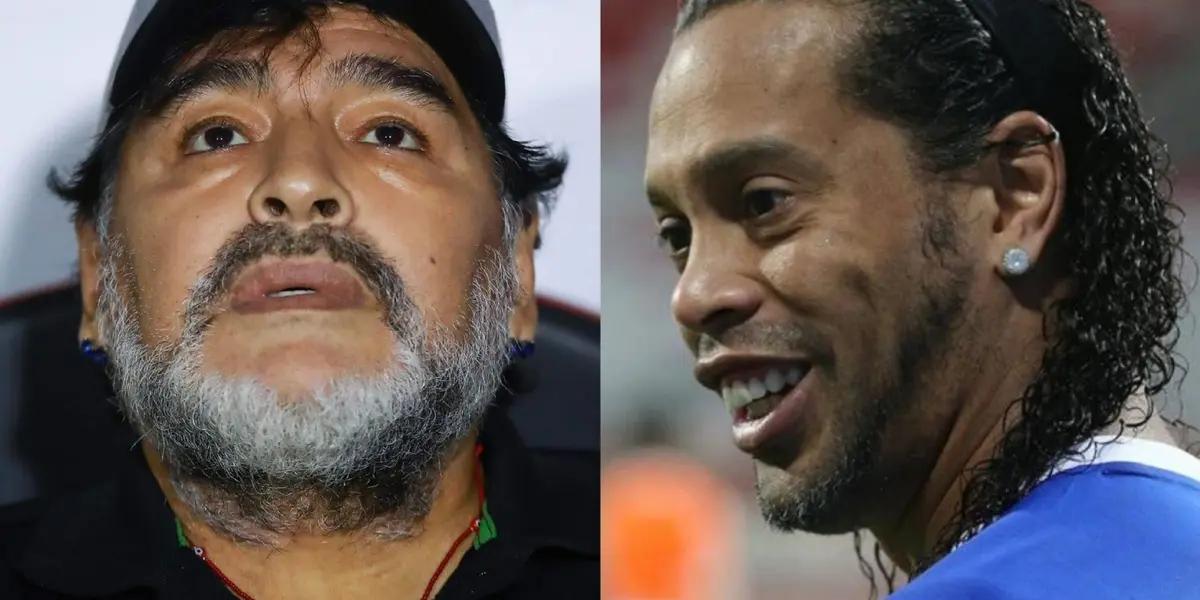 Diego Maradona and Ronaldinho