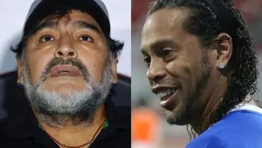 Diego Maradona and Ronaldinho