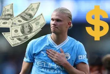 Erling enjoys his fortune.